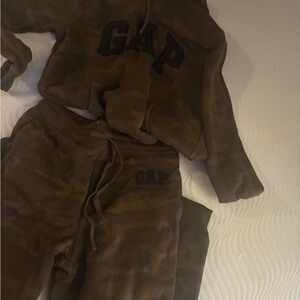 GAP Camo Hoodie and Joggers Set